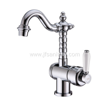 Contemporary Deck Mounted Brass Single Lever Kitchen Faucets